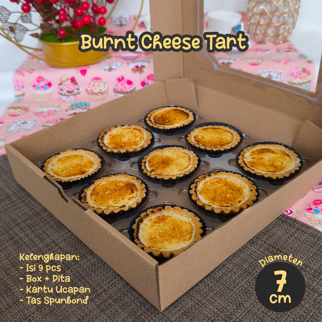 Hampers Burnt Cheese Tart (Isi 9 pcs)