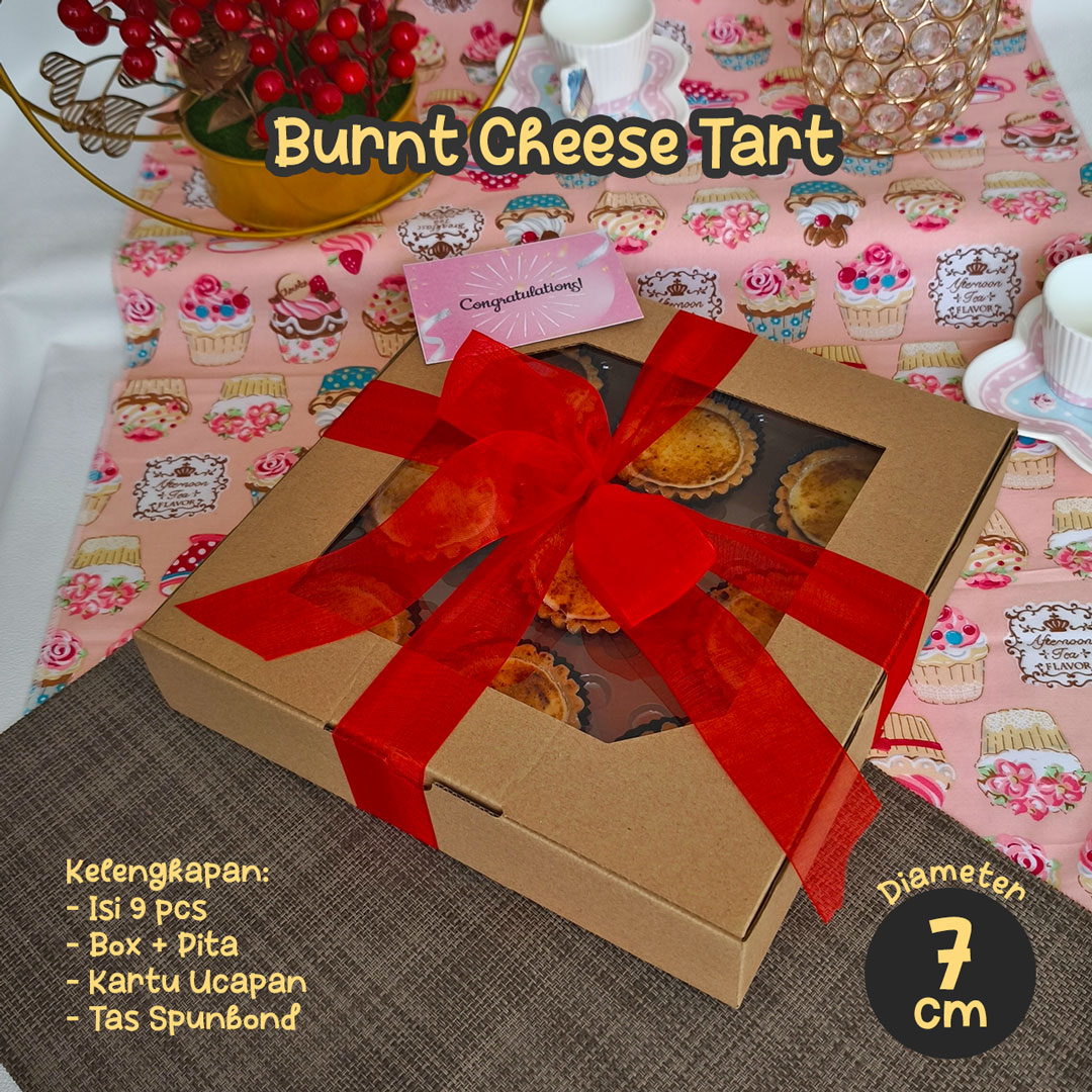 Hampers Burnt Cheese Tart (Isi 9 pcs)